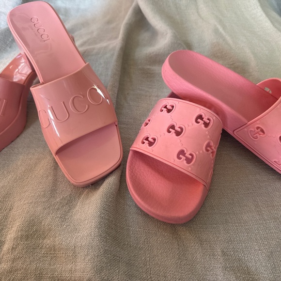 Gucci Pink Heels and Slides - Picture 1 of 1